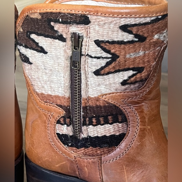 FREEBIRD By Steven Shine Ankle Brown Leather Boots size 6 - Picture 12 of 16